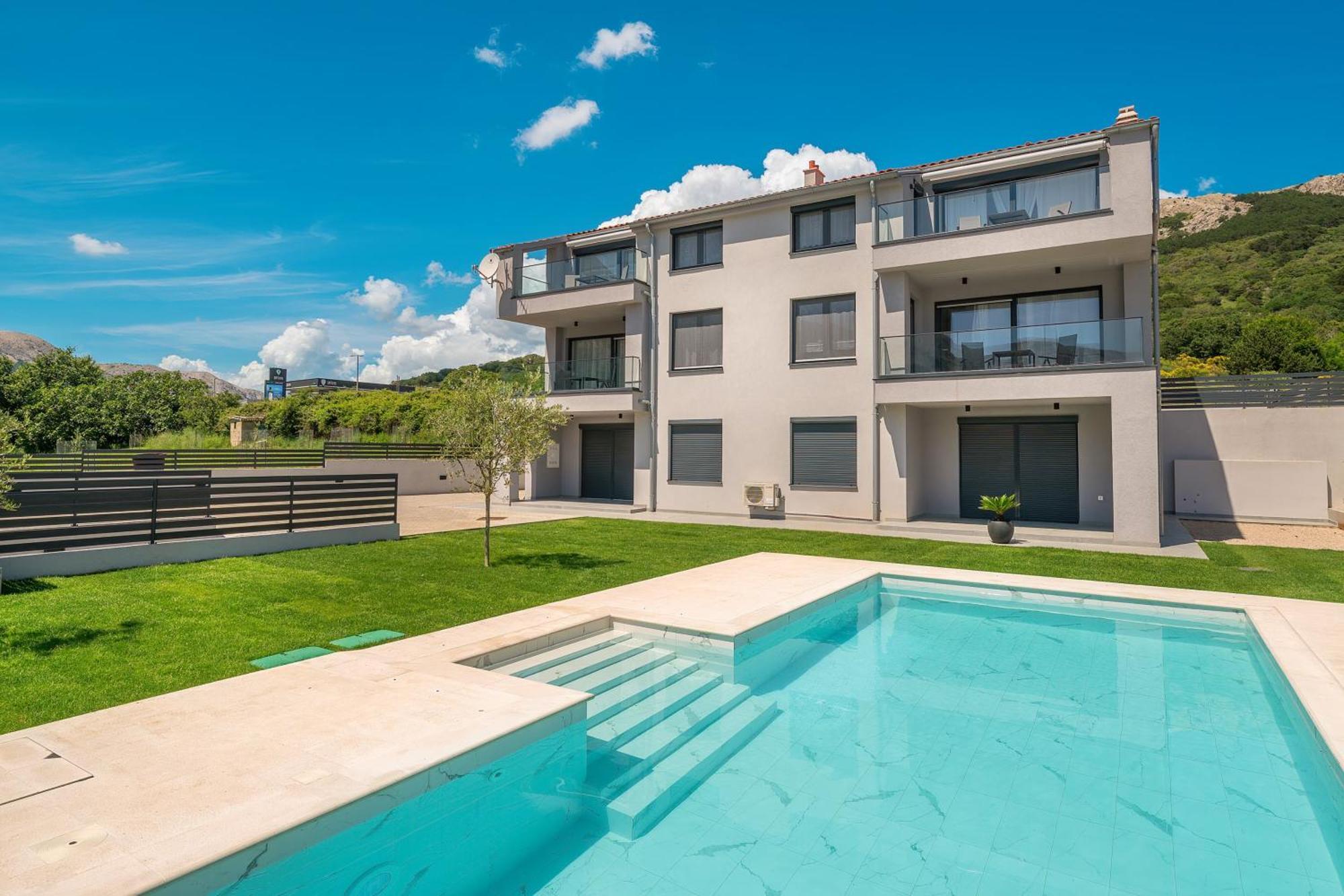 Poolside Apartments Anabella Baška Екстериор снимка